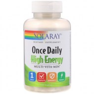 Solaray Once Daily High Energy Multivitamin | Supports Immunity - Energy | Whole Food Base Ingredients | Mens and Womens Multi