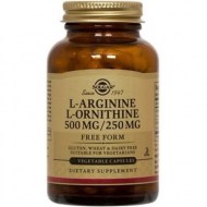 Solgar L-Arginine - L-Ornithine Capsules 100 Ct