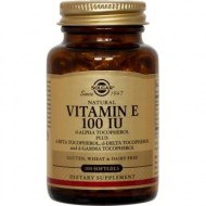 Solgar Vitamin E 100 IU Mixed Softgels 100 Ct