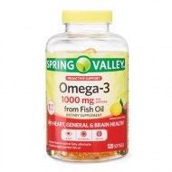 Spring Valley 1000mg 120 ct Omega-3 Softgels from Fish Oil