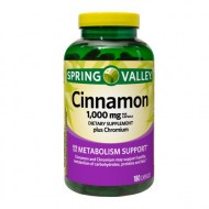 Spring Valley Cinnamon Plus Chromium Capsules 1000 mg 180 Count
