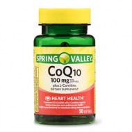 Spring Valley CoQ-10 plus L-Carnitine Softgels 100 mg 50 Ct