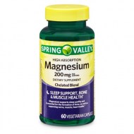 Spring Valley High Absorption Magnesium 200 mg Veggie Caps 60 Ct