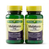 Spring Valley Melatonin Tablets 5 mg 120 Ct 2 Pk
