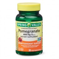 Spring Valley Pomegranate Extract Vegetarian Capsules 400 mg 30 Count