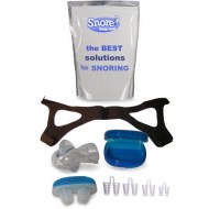 Stop Snoring Aids- 4 Anti-Snore Solutions- Tongue Retainer Nasal Filter 4 Nasal Dilators Chin Strap