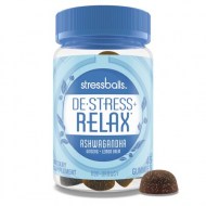 Stressballs Day De-Stress Supplement Gummies with Ashwagandha 46 ct 2 Pack