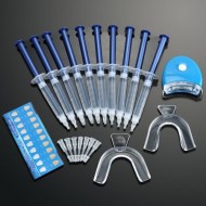 TekDeals Professional Teeth Whitening Kit 44% Carbamide Peroxide 10 Pcs Syringes Gel - 2 Pcs. Thermoform Trays - 1 Pcs. Bonus