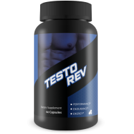 Testo Rev- All Natural Testosterone Booster to Increase Energy and Lean Muscle Mass - 60 Capsules