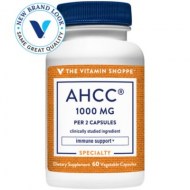 The Vitamin Shoppe AHCC (Active Hexose Correlated Compound) 500 MG For Immune Support (60 Veggie Capsules)