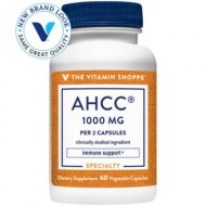 The Vitamin Shoppe AHCC (Active Hexose Correlated Compound) 500 MG For Immune Support (60 Veggie Capsules)