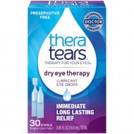 TheraTears Lubricant Eye Drops Dry Eye Therapy Preservative Free 30ct