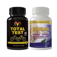 Total Test Testosterone Booster and Brazilian Belly Burn Combo Pack