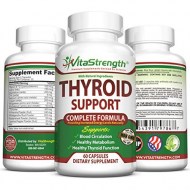 VitaStrength Thyroid Support - Metabolism Supplement 60 Capsules