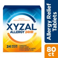 Xyzal Adult Allergy 24HR (80 Ct) Allergy Relief Tablets