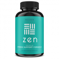 Zen Premium Anxiety and Stress Relief Supplement - Natural Herbal Formula Developed to Promote Calm Positive Mood - with